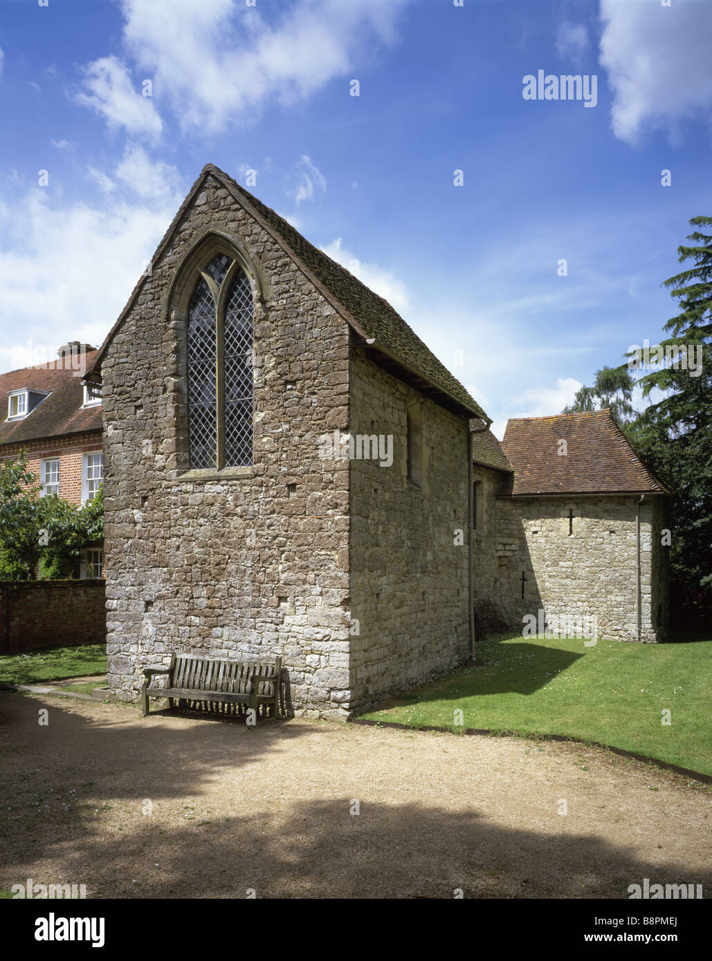 Soar Herrenhaus einer Außenansicht der Überreste der dreizehnten Jahrhundert Herrenhaus von Kentish dreistöckiges Stockfoto