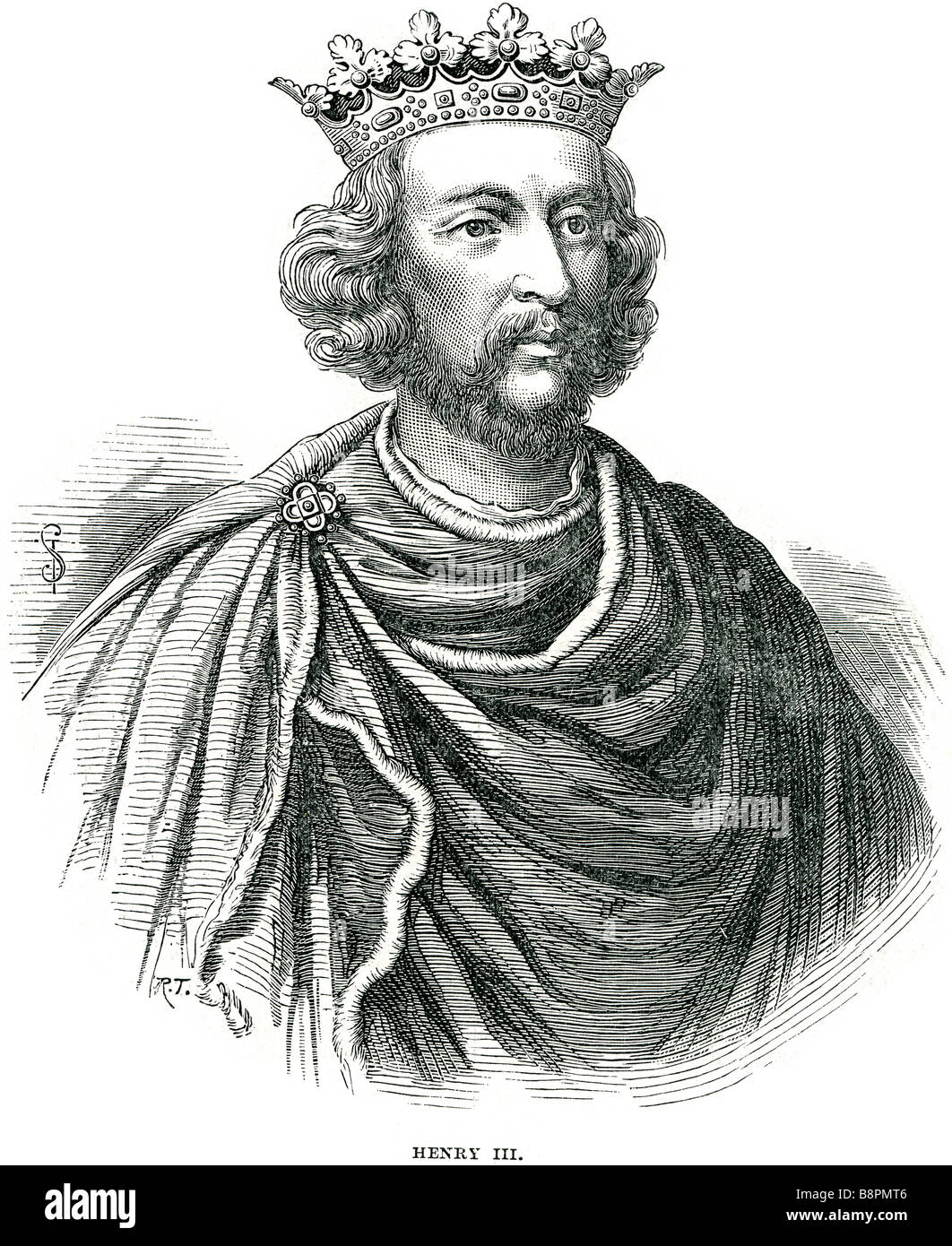 Henry III (1 Oktober 1207 – 16 November 1272) war der Sohn und Nachfolger von John "Lackland" als König von England, der amtierende für fift Stockfoto