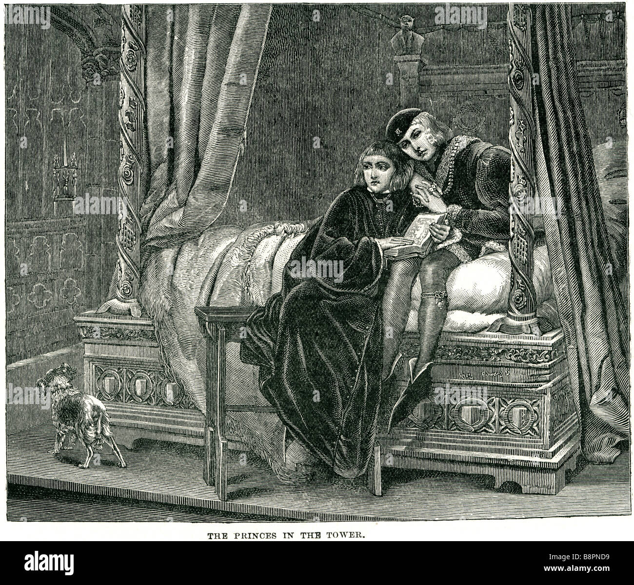Prinzen in den Turm 1483-Tragödie im Turm Stockfoto