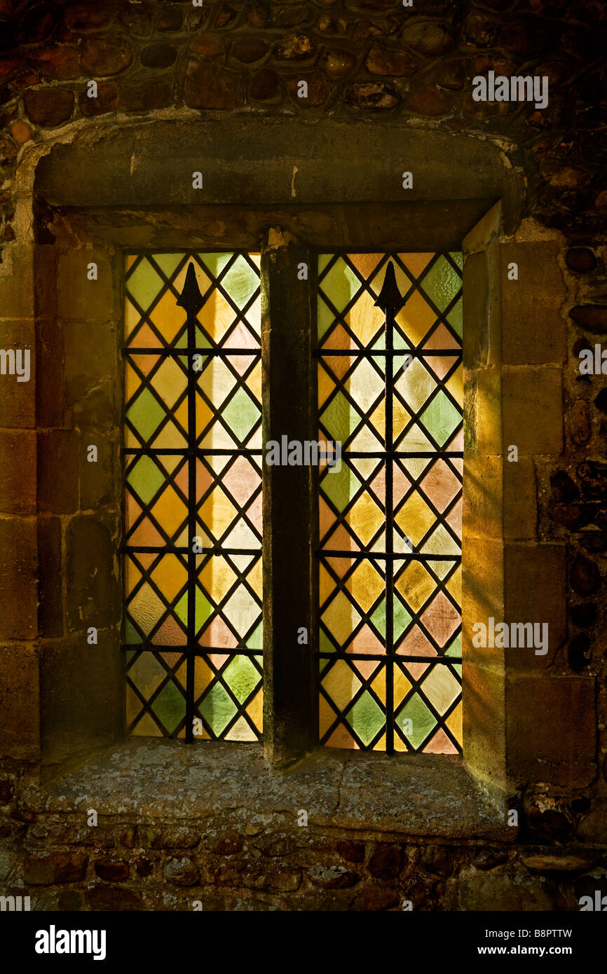 Veranda Fenster an All Saints Church, Longstanton, Cambridgeshire, England Stockfoto