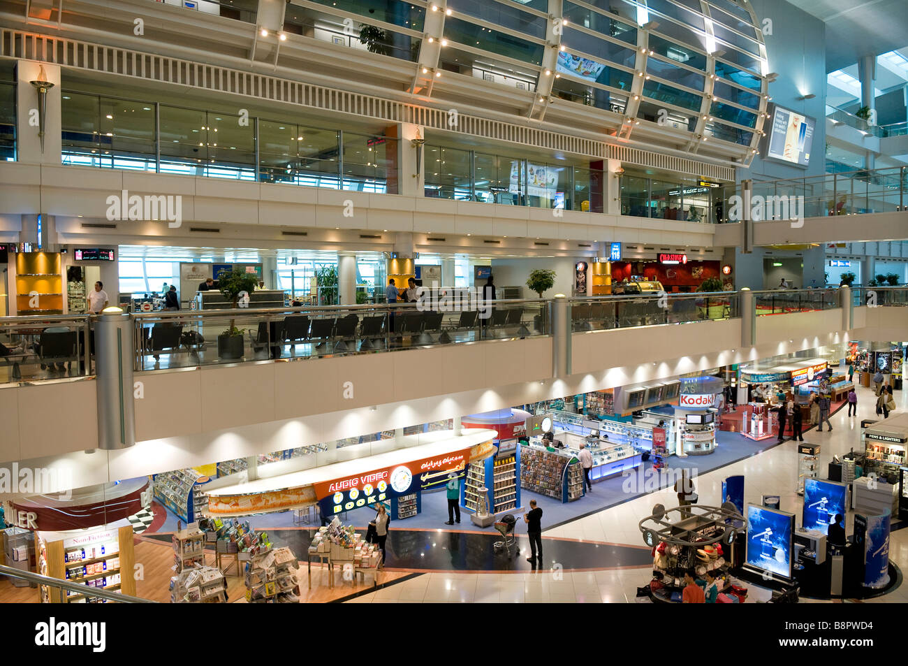 Flughafen Dubai, Duty-Free-Läden, Vereinigte Arabische Emirate Stockfoto