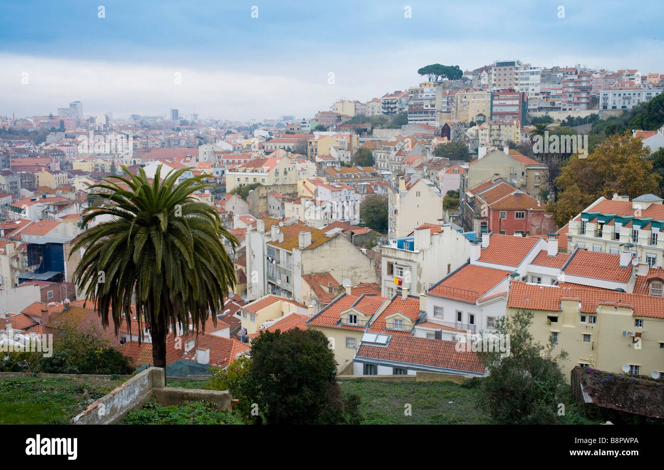 Lissabon, Portugal. Blick über die Stadt Stockfoto