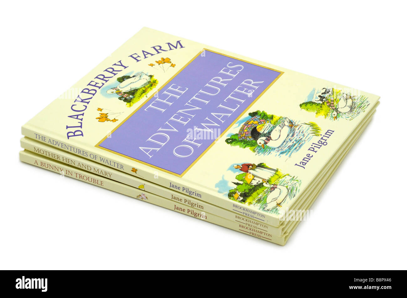 Kinderbücher mit Geschichten von Jane Pilgrim Stockfoto