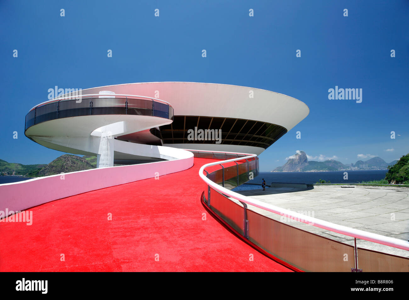 Oscar Niemeyer Niterói Contemporary Art Museum (Museu de Arte Contemporânea de Niterói – MAC) Stockfoto