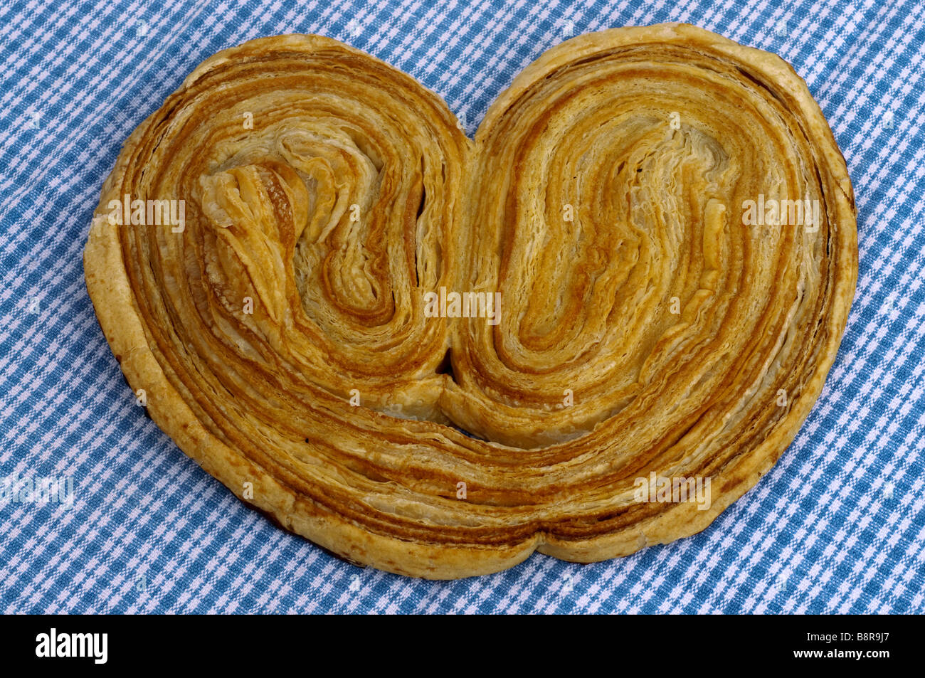 Französisch Palmier herzförmigen Keks - Frankreich. Stockfoto