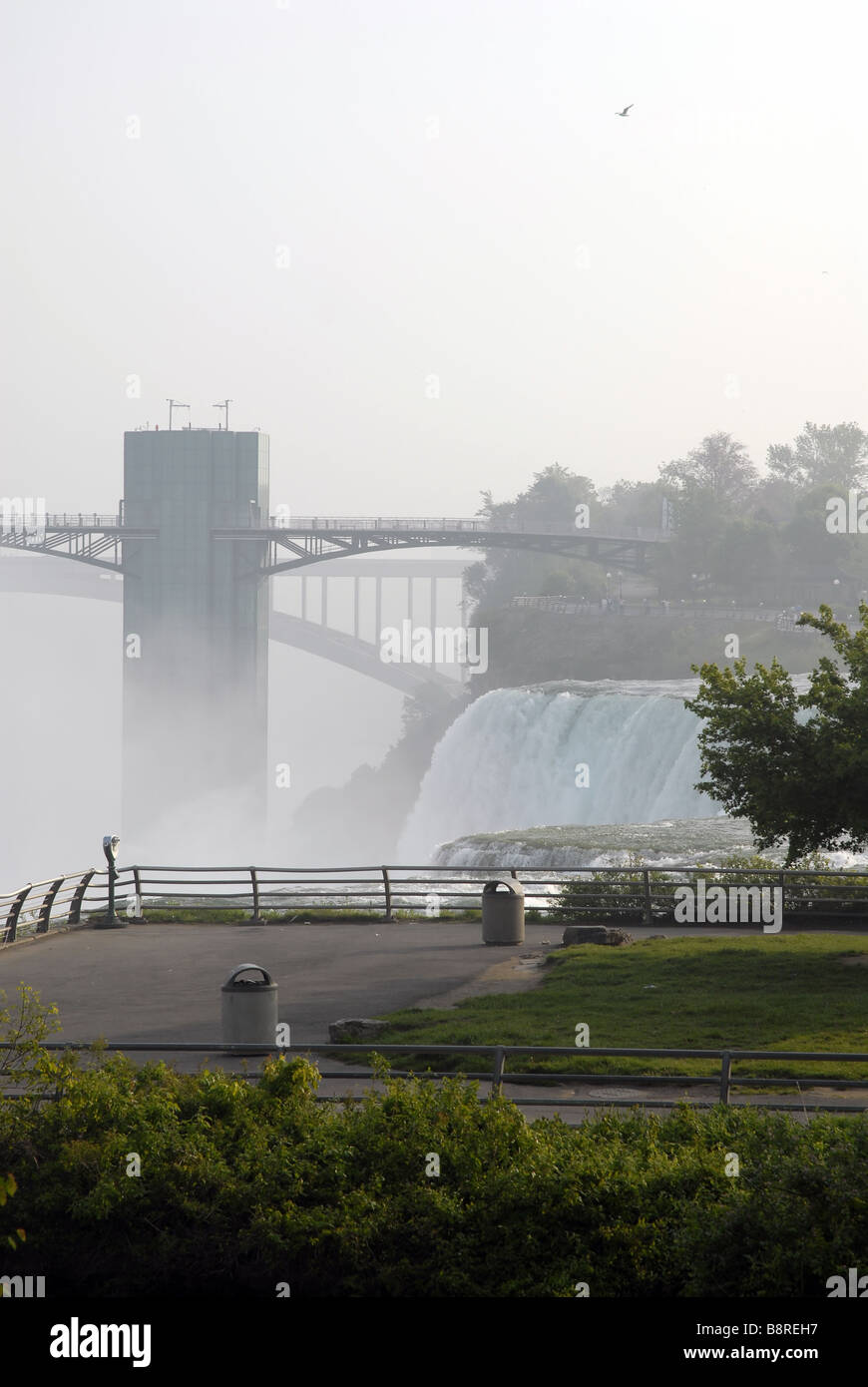 Niagara-Brücke - Aussichtspunkt Stockfoto