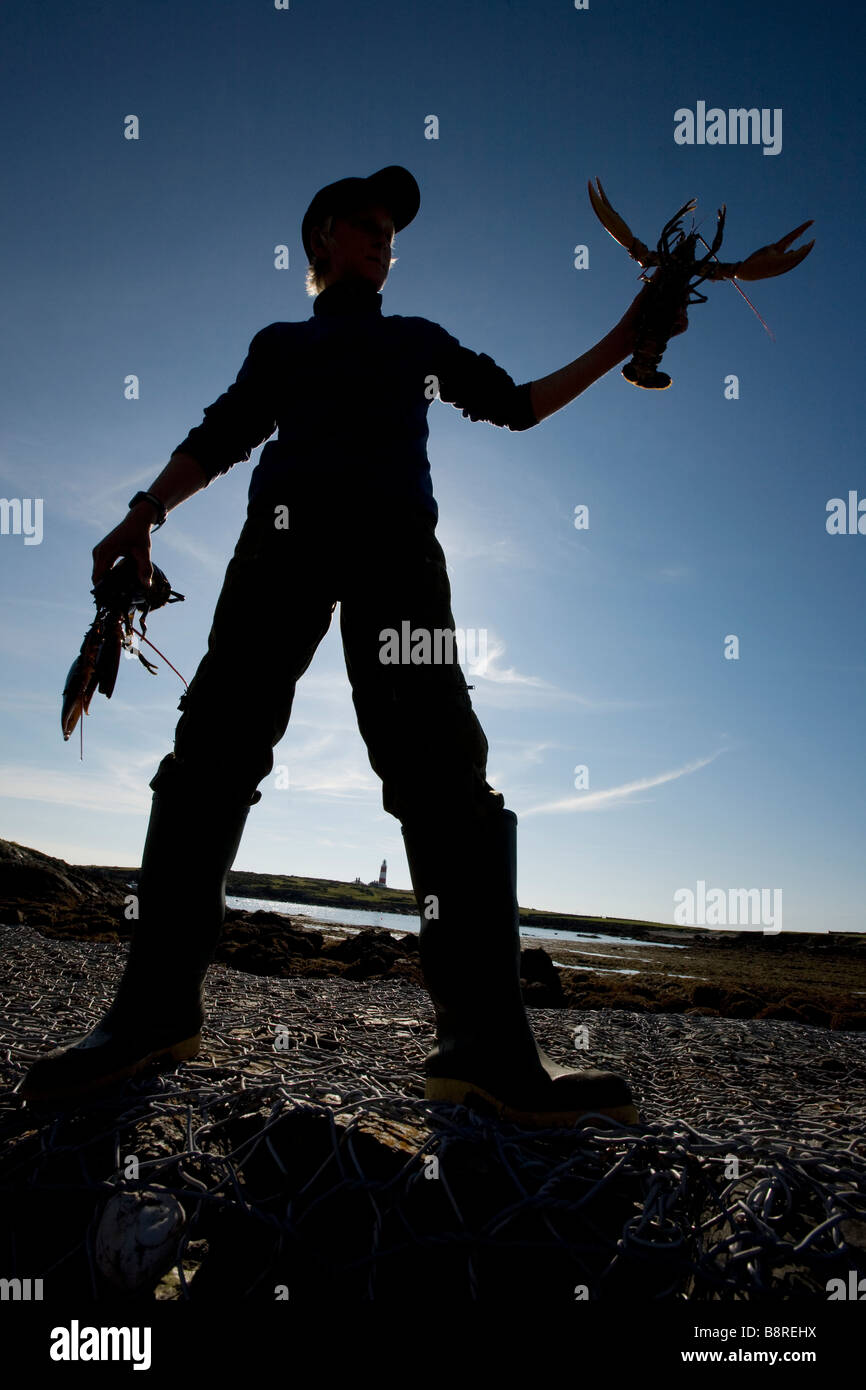 Warden Bardsey Island Lleyn Halbinsel North West Wales UK Stockfoto
