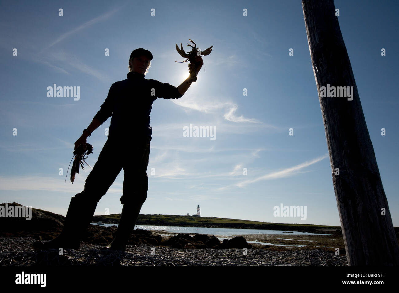 Warden Bardsey Island Lleyn Halbinsel North West Wales UK Stockfoto