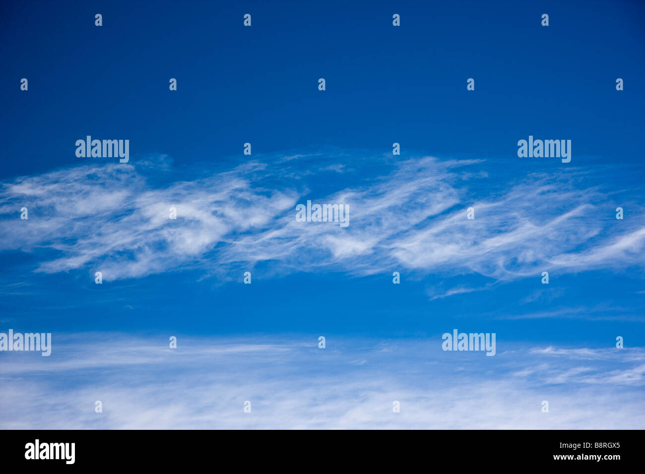 Ungewöhnliche Wolkenformationen ein Winterhimmel Colorado Stockfoto