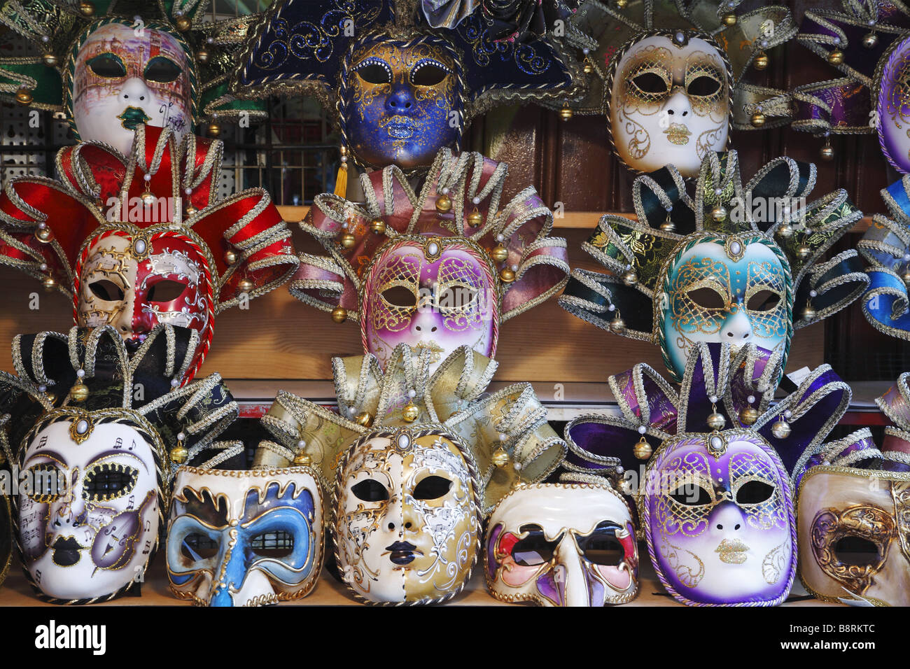 Venezianische Karneval Masken, Venedig, Italien Stockfoto