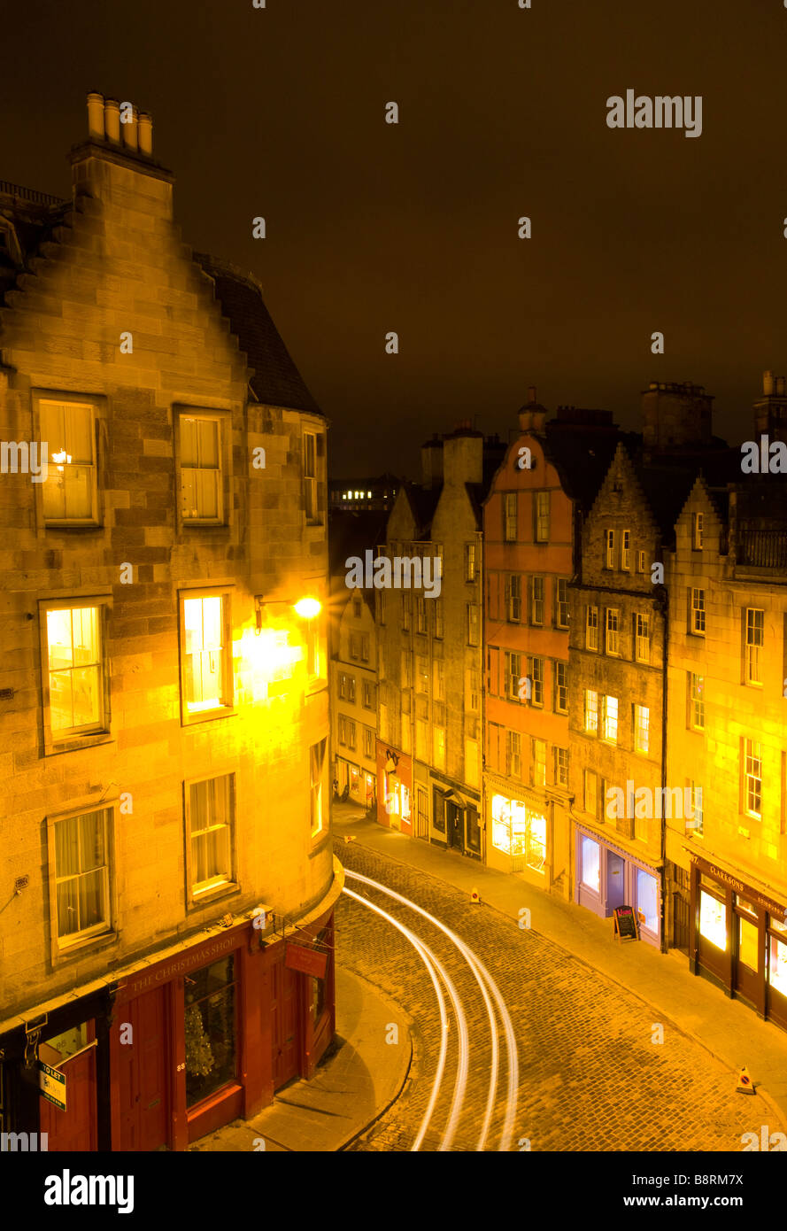 Schottland Edinburgh alte Stadt blickte auf West-Bogen in der Altstadt Stockfoto