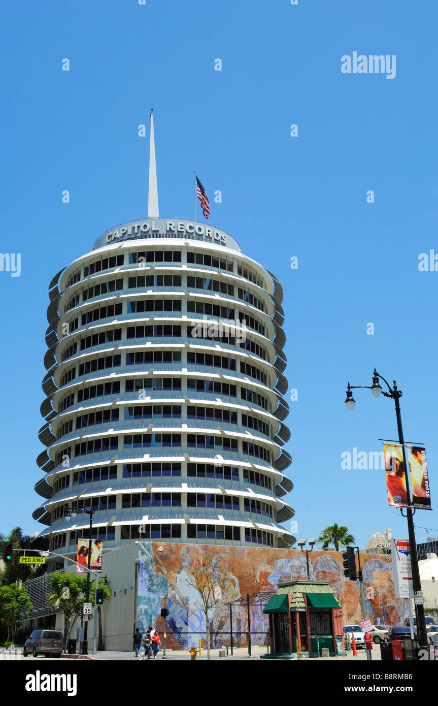 Capitol Records Building, Hollywood CA Stockfoto