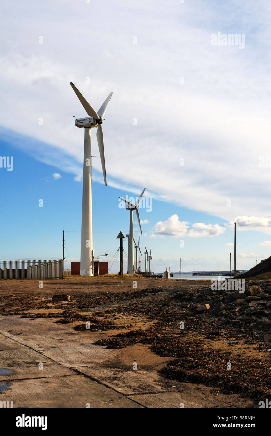 Windkraftanlagen Stockfoto