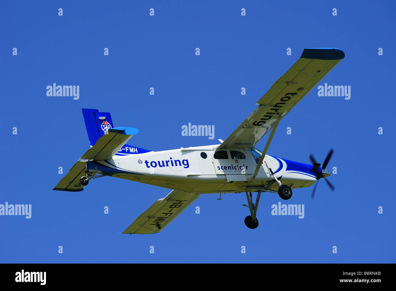 Pilatus PC6, taking off "Pilatus-Porter" Stockfoto