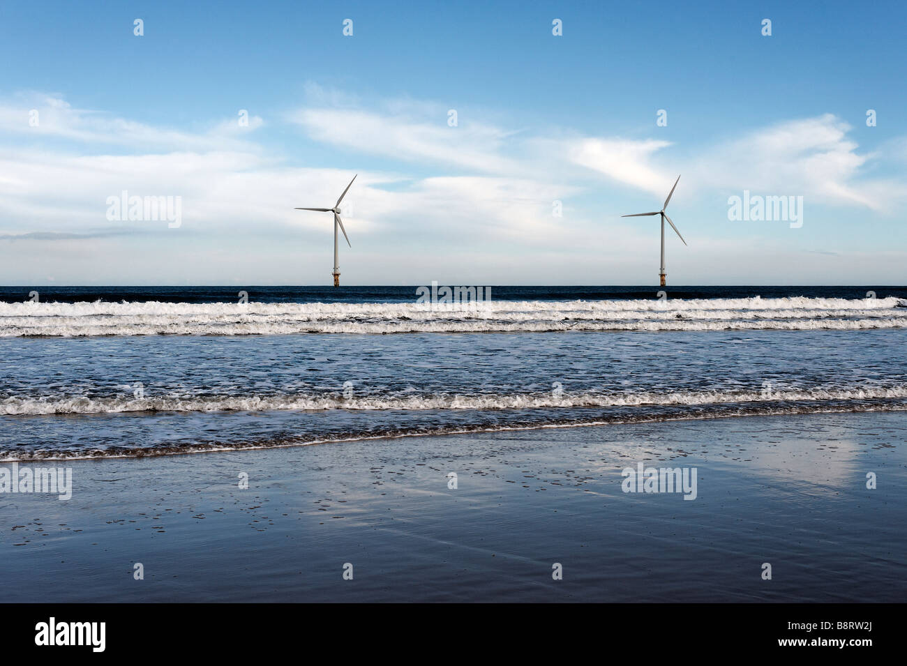 Windkraftanlagen Stockfoto