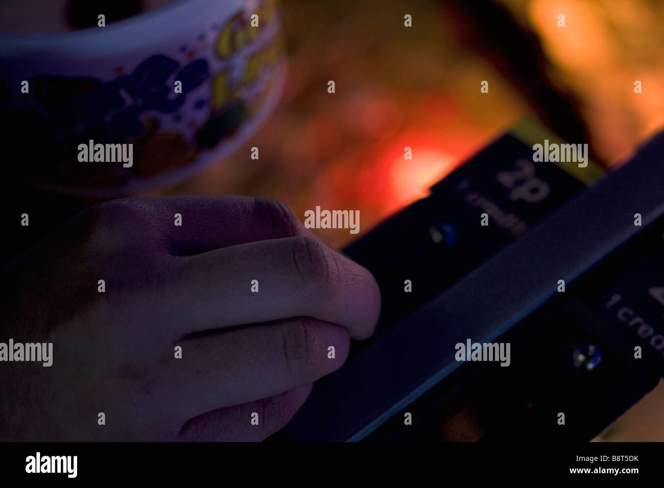 2p-Maschine in Arcade-Nahaufnahme Stockfoto
