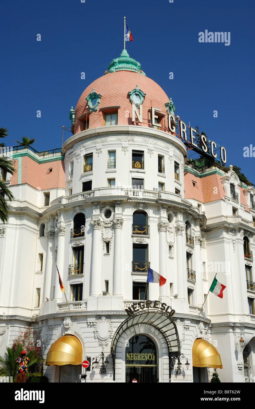Hotel Negresco Nizza Frankreich Stockfoto