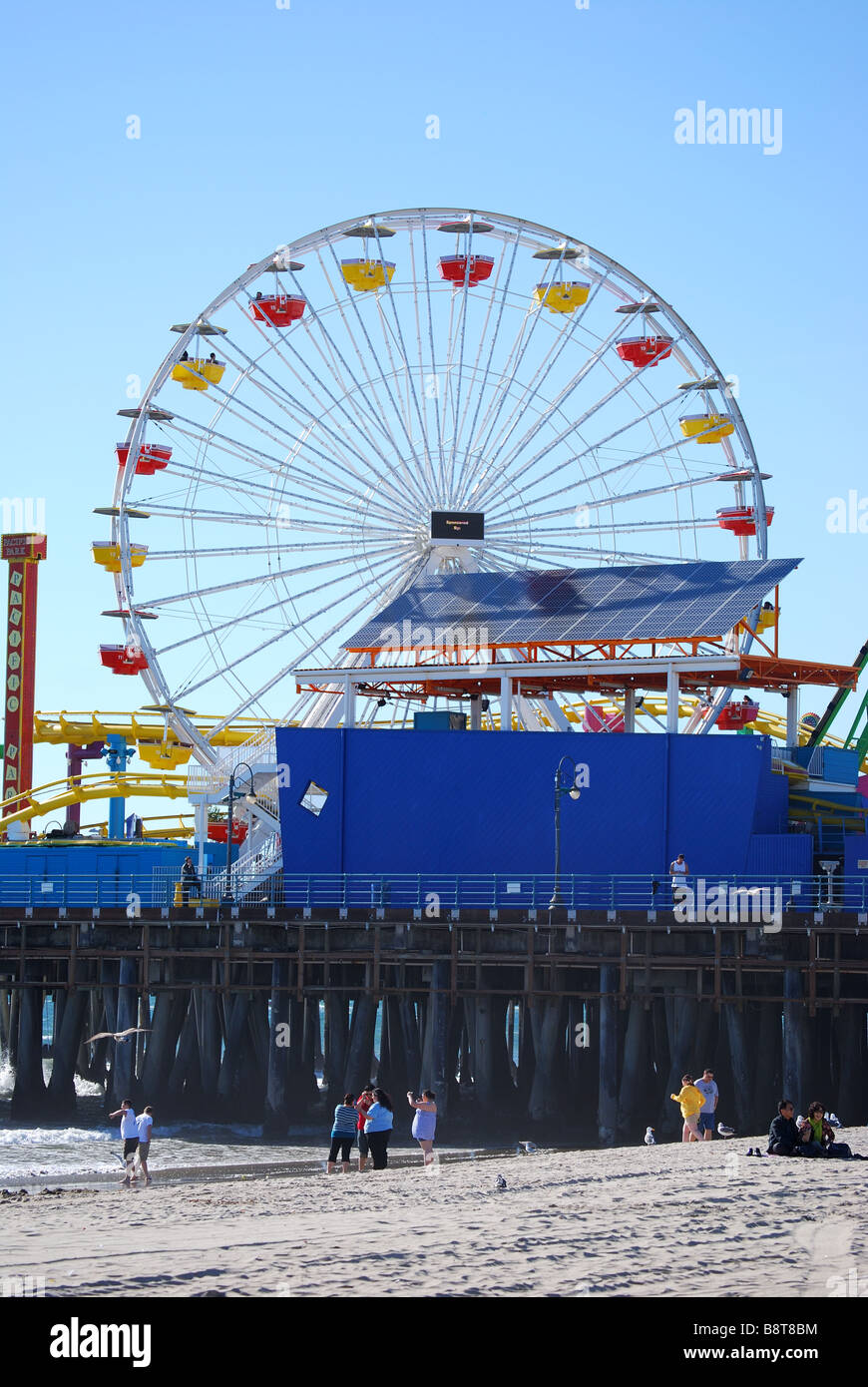 Santa Monica Pier, Santa Monica, Los Angeles, California, Vereinigte Staaten von Amerika Stockfoto