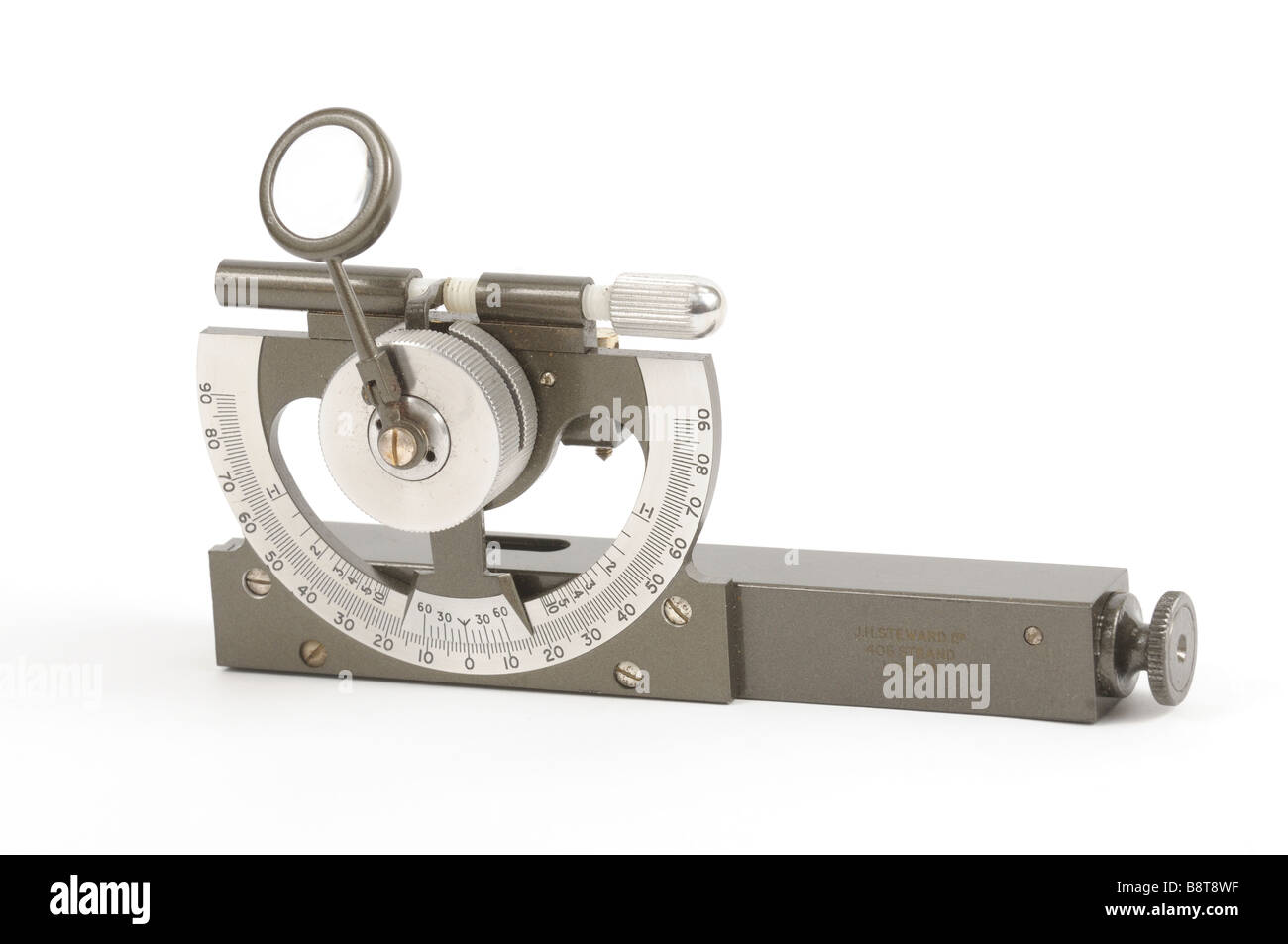 Ein Abney Niveau oder Winkel sextant Stockfoto