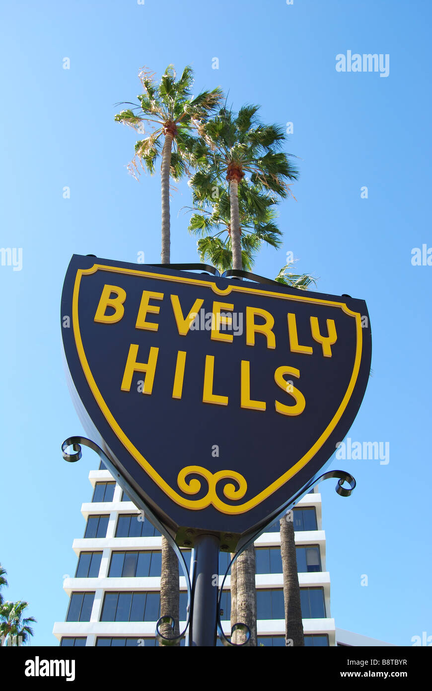 Beverly Hills Zeichen, Beverly Hills, Los Angeles, California, Vereinigte Staaten von Amerika Stockfoto