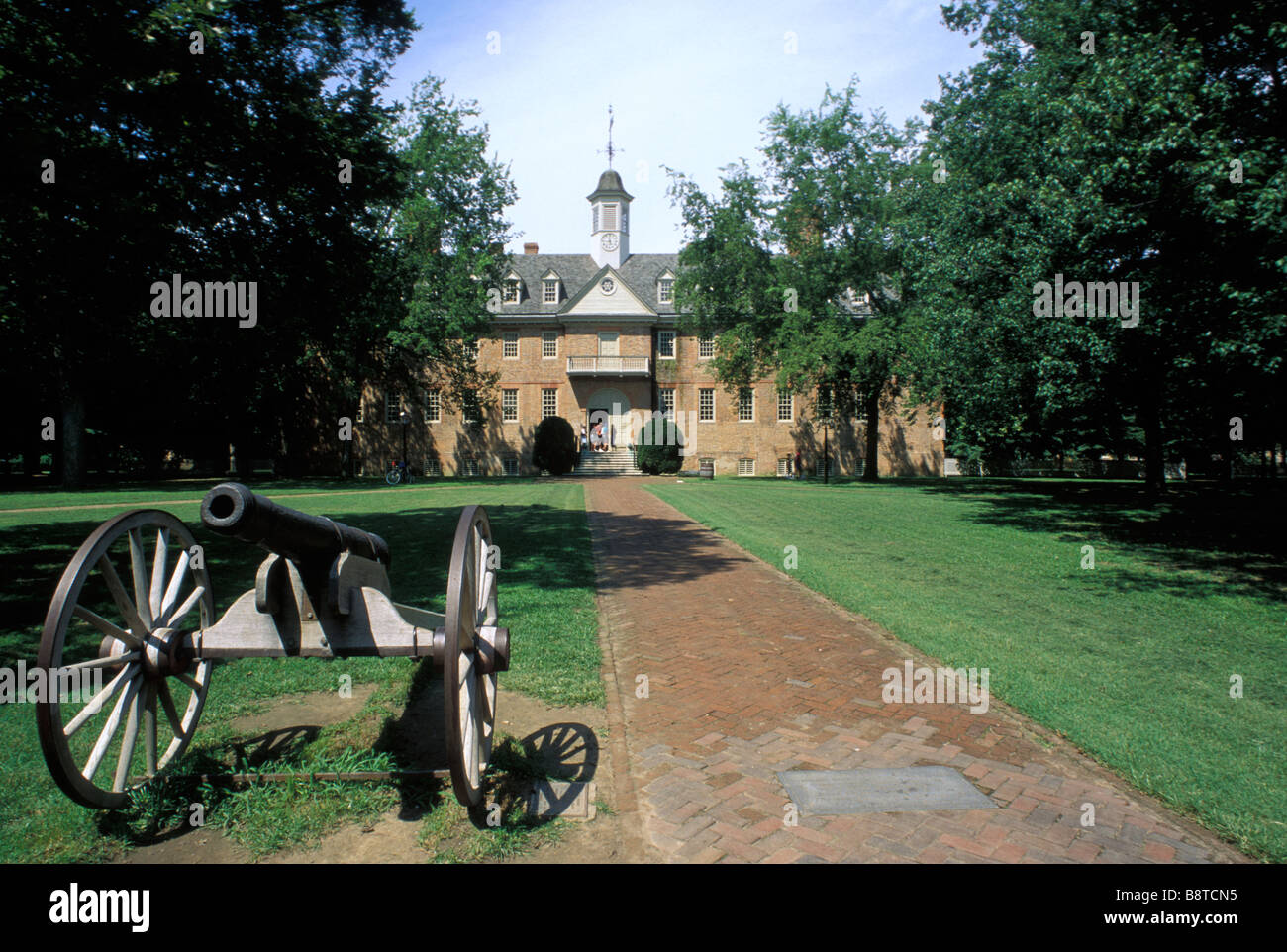Zaunkönig-Gebäude am William & Mary College Stockfoto