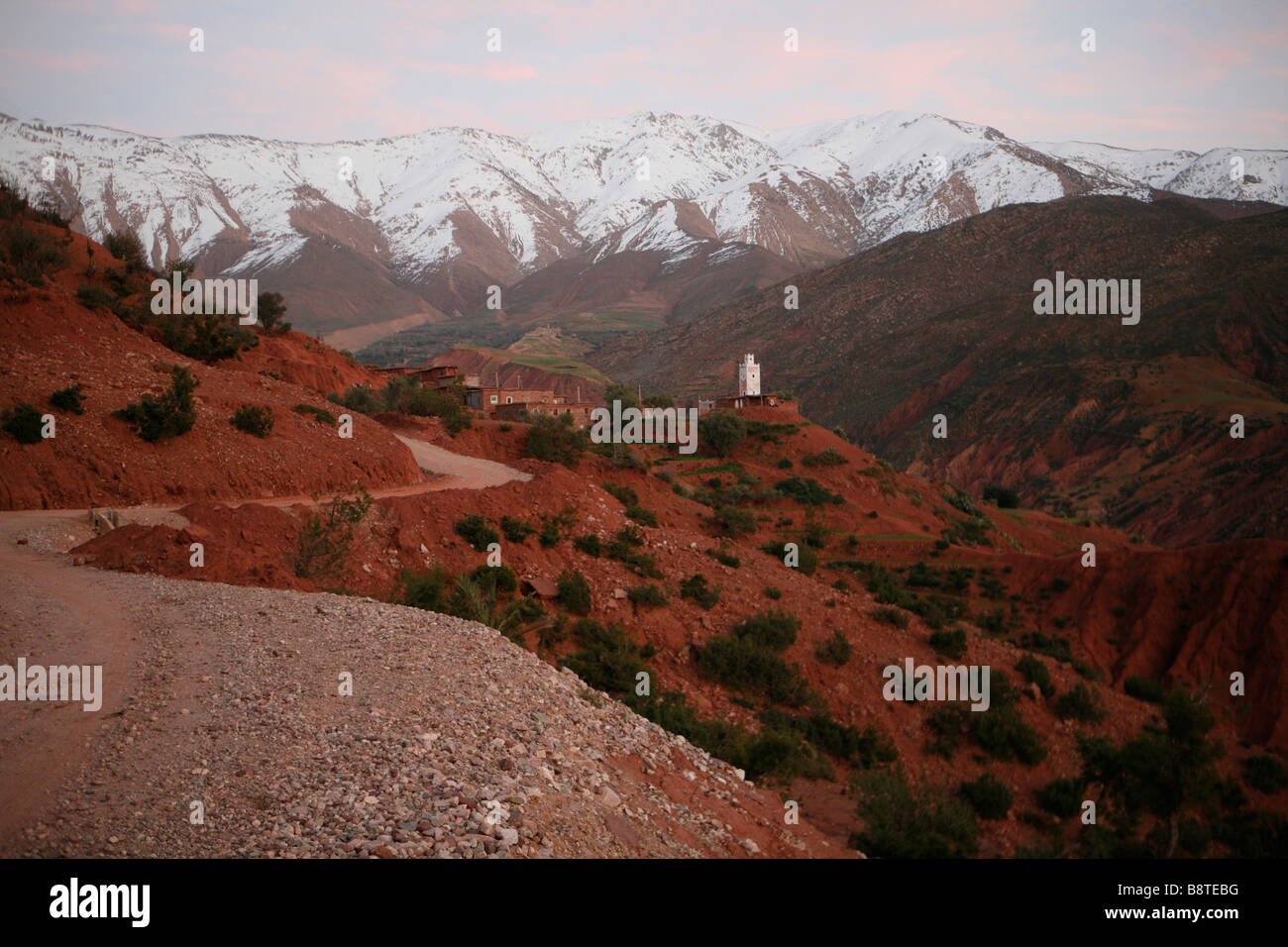 Dorf im hohen Atlas, Marokko. Stockfoto