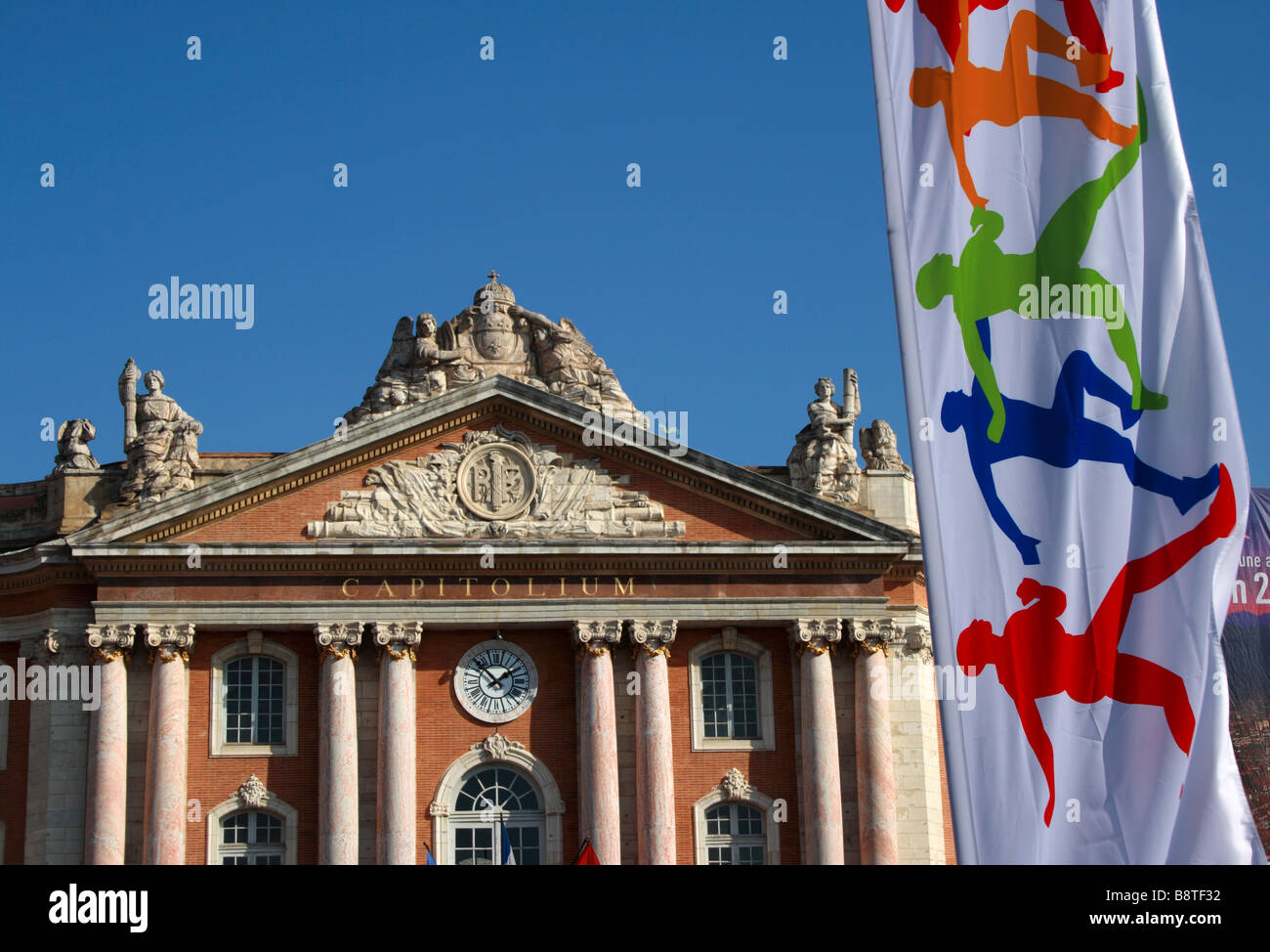 Toulouse-Marathon, einer sportlichen Veranstaltung in Toulouse, in der Region Midi-Pyrenäen, Frankreich. Stockfoto