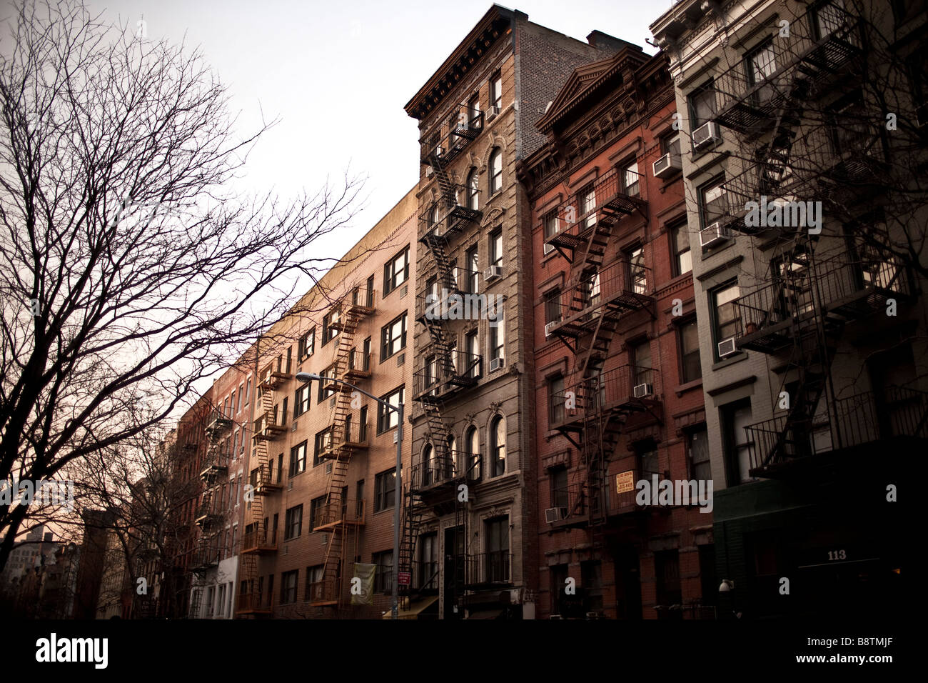 New Yorker East Village Straßenszene Stockfoto