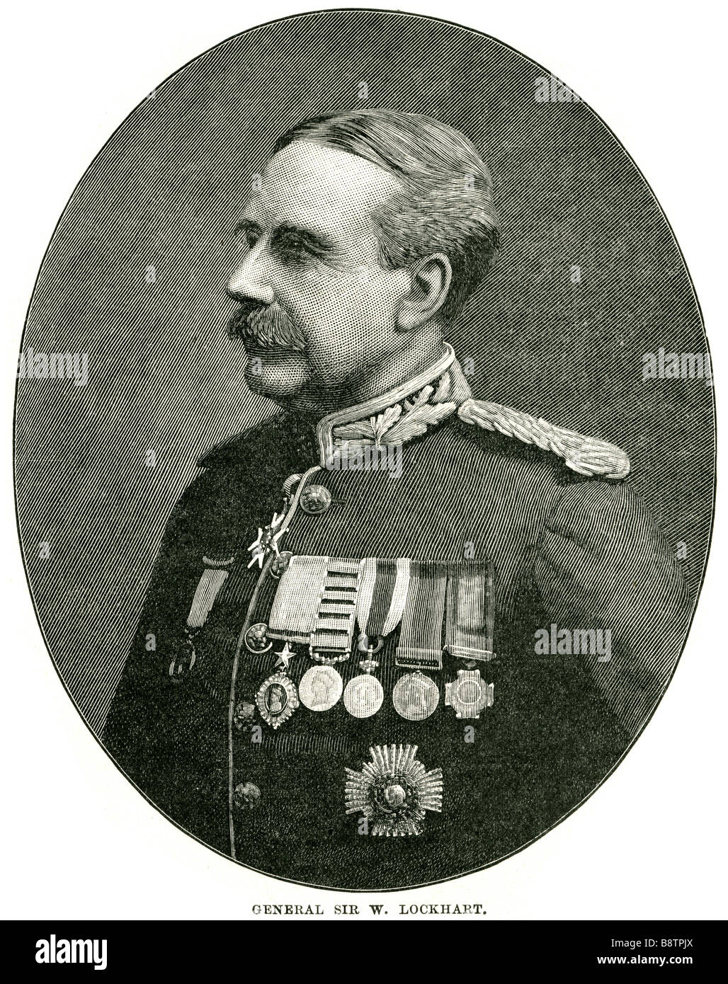 General Sir William Stephen Alexander Lockhart, GCB KCSI (2 September 1841 – 18 März 1900) war ein britischer General. Lockhart wurde Stockfoto