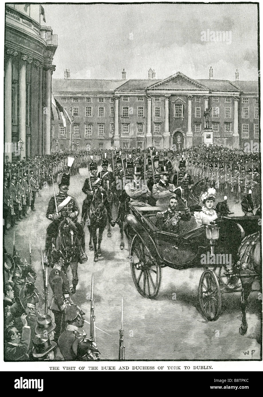 der Besuch des Herzogs und der Herzogin von York nach Dublin George VI (Albert Frederick Arthur George, 14. Dezember 1895 – 6 Februar 195 Stockfoto