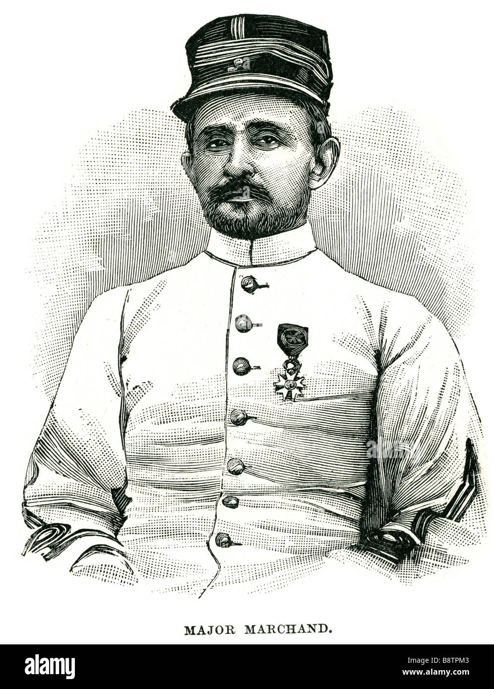 großen Marchand Major Jean-Baptiste Marchand (2. November 1863 – 13. Januar 1934) war ein französischer Gesandter in Afrika. Marchand-w Stockfoto