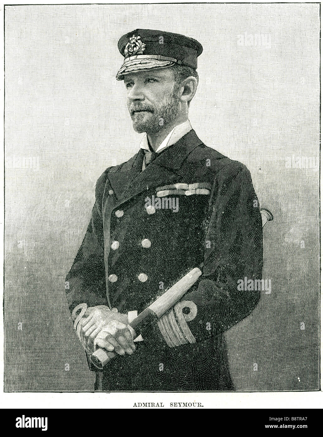 Admiral Seymour Admiral der Flotte Sir Edward Hobart Seymour GCB OM RN (30 April 1840 – 2 März 1929) war ein britischer Admiral t Stockfoto