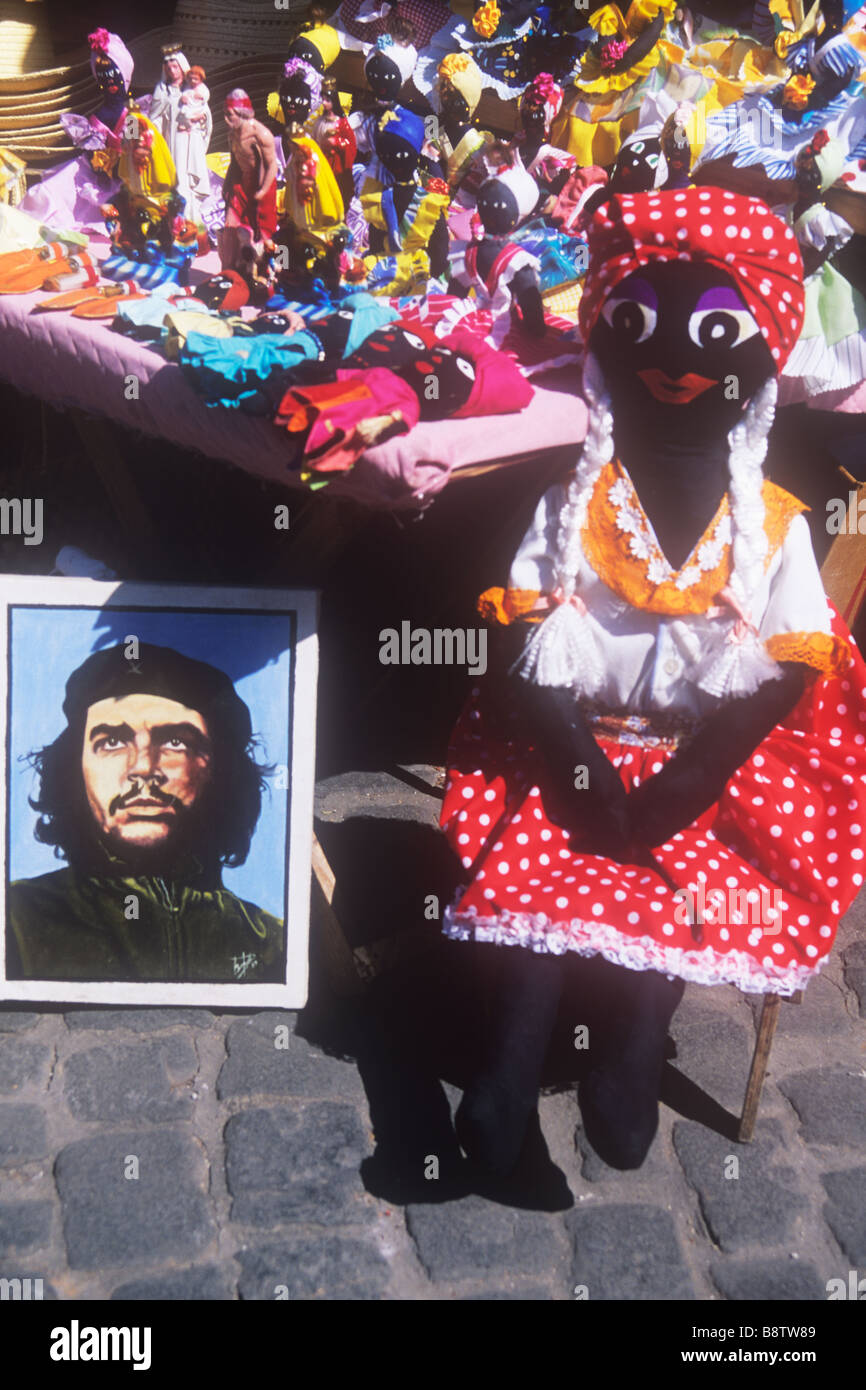 Bild von Che Guevara unter Handwerk in Havanna zentralen Markt Stockfoto