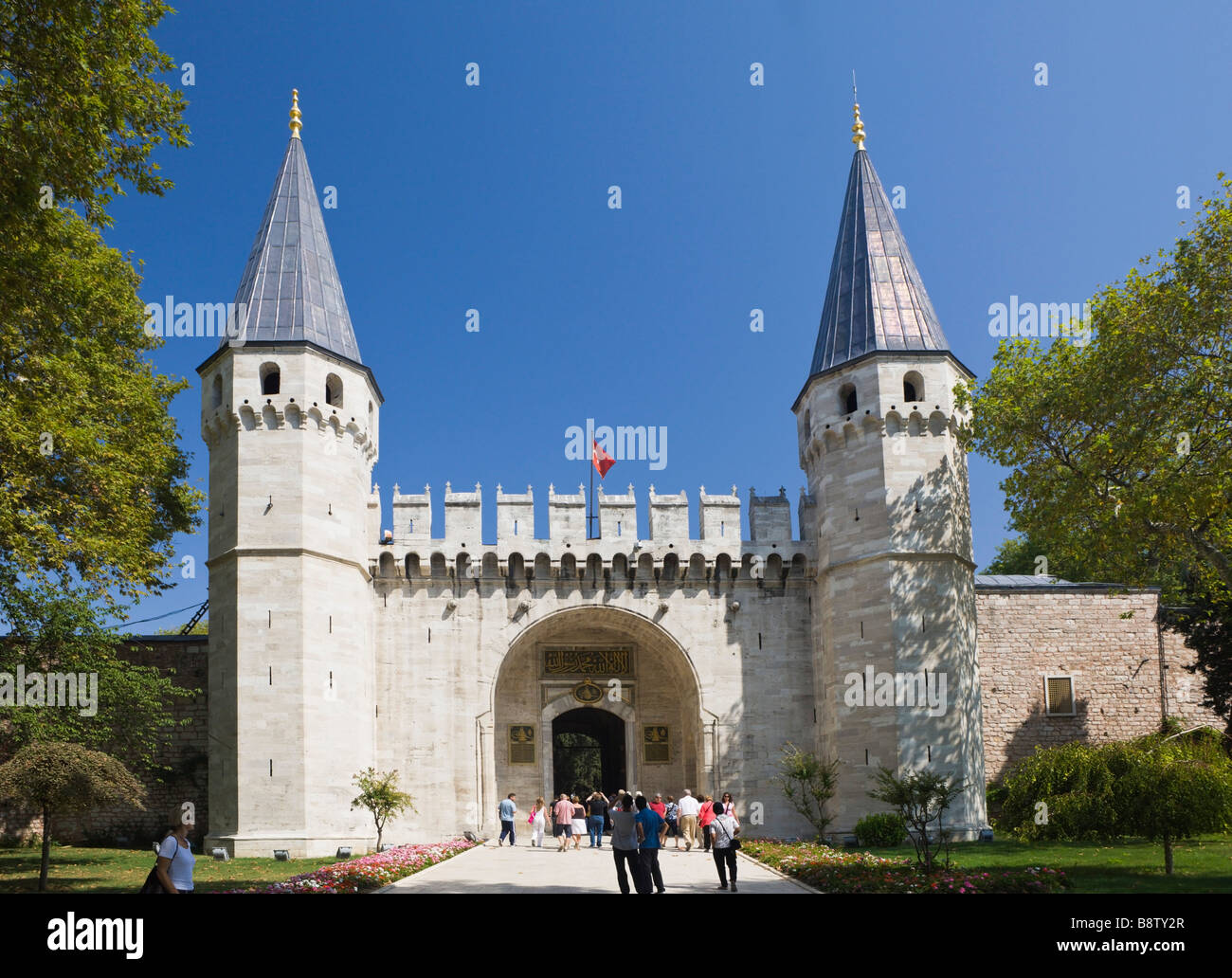 Topkapi-Palast Eingang Tor der Anrede-Istanbul-Türkei Stockfoto