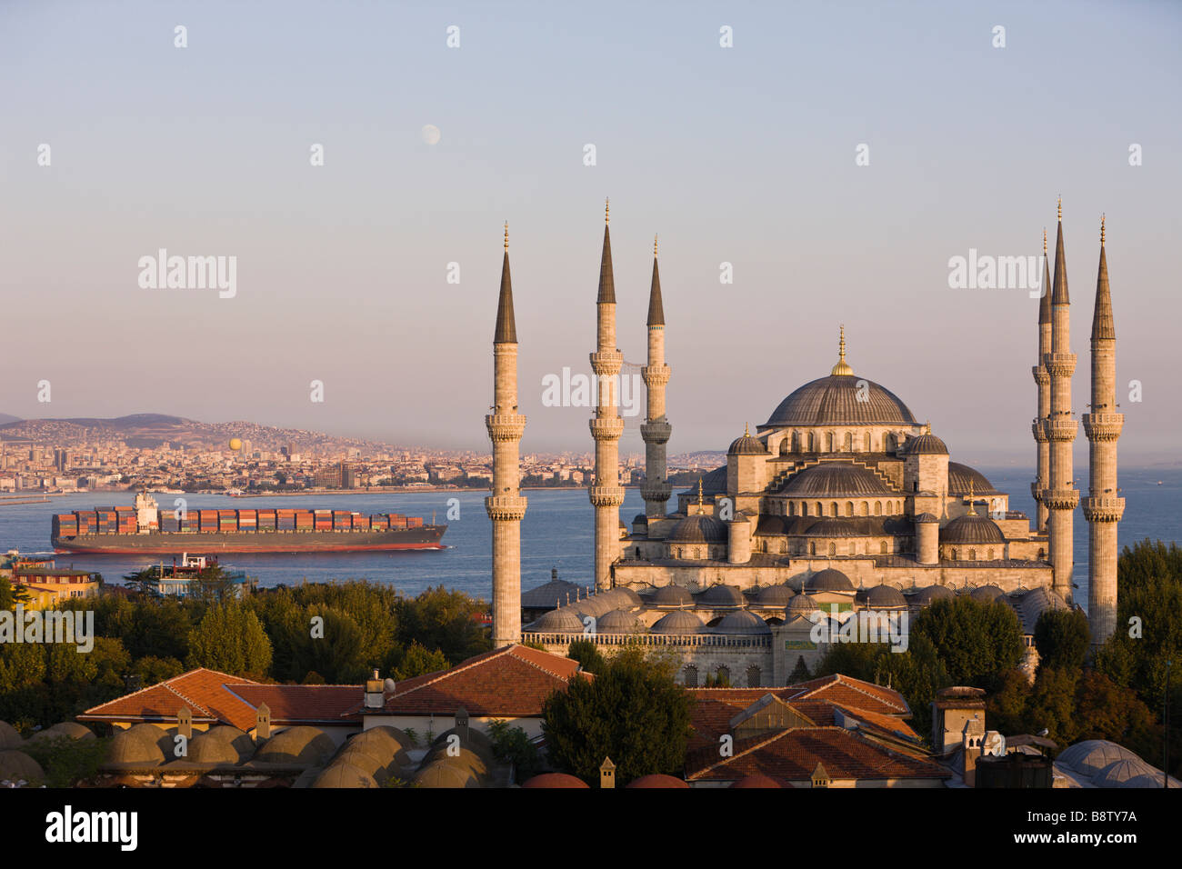 Sultan-Ahmed-Moschee-blaue Moschee-Istanbul-Türkei Stockfoto