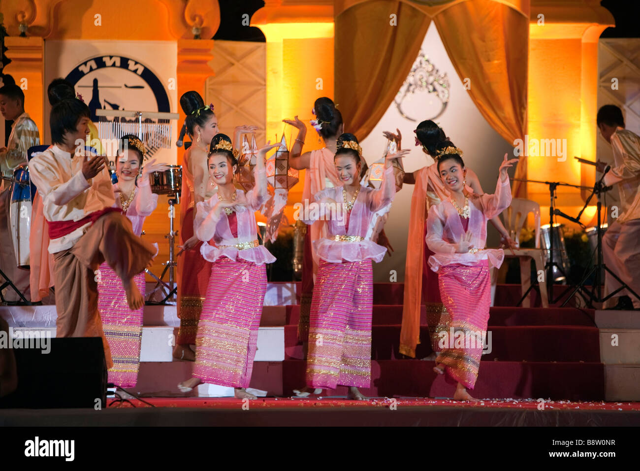Loy Krathong, Yee Peng oder Yi Peng Festival Chiang Mai in Thailand Stockfoto