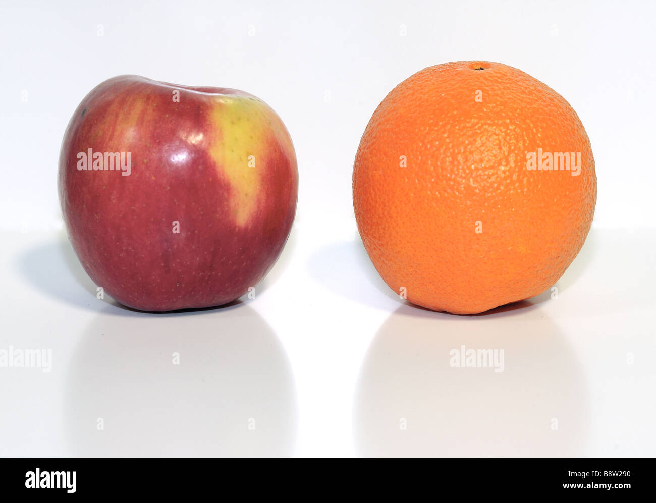Äpfel und Orangen-Apfel-Orange Früchte Vitamine nahrhafte gutes Essen Stockfoto