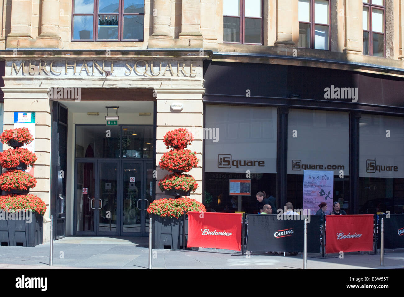 MERCHANT CITY CAFE IN GLASGOW Stockfoto