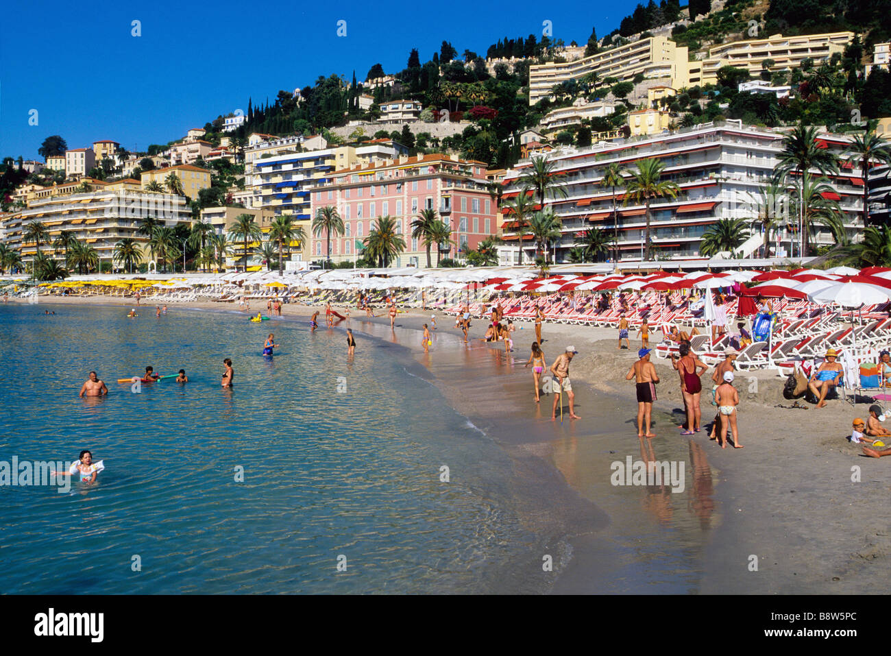 Garavan Strand in Menton Stockfoto