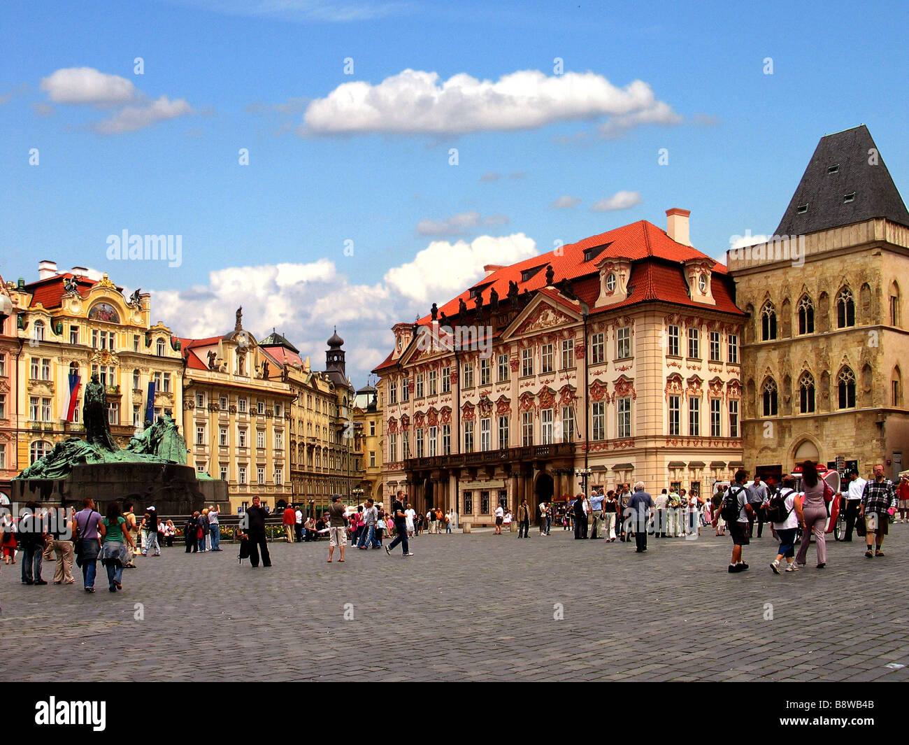 Historische Architektur in Prag Altstädter Ring, Tschechische Republik Stockfoto