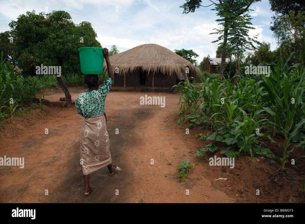 Wasser in Malawi, Afrika Stockfoto