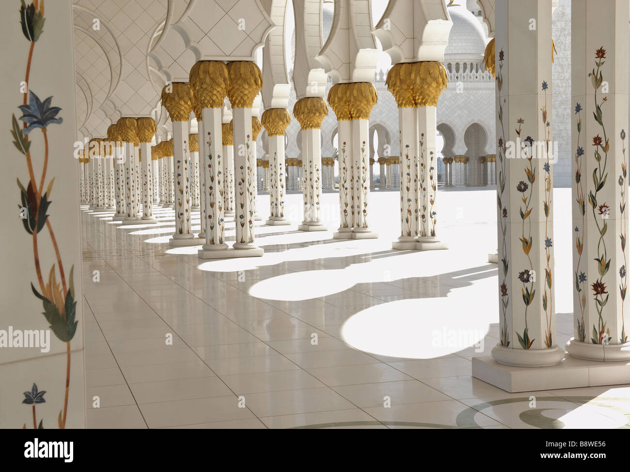 Scheich Zayed bin Sultan al Nahyan Moschee Abu dhabi Stockfoto