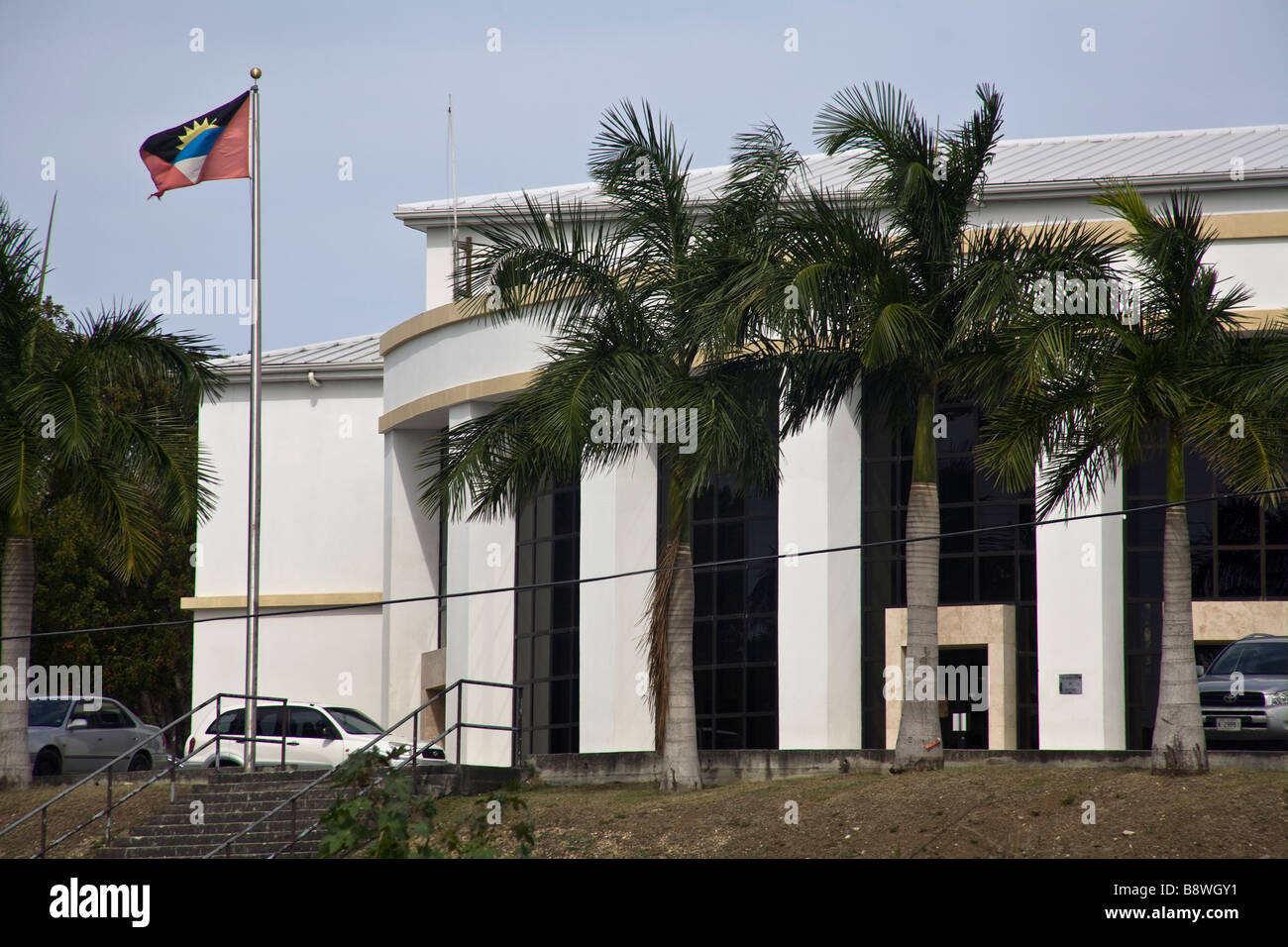 Hoher Gerichtshof von Gerechtigkeit St Johns Antigua Stockfoto
