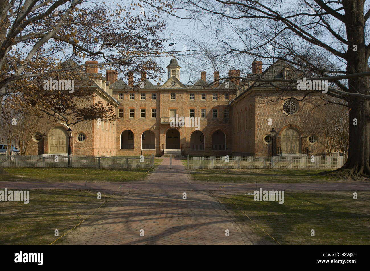 Wren Building, College of William and Mary, Williamsburg Virginia Stockfoto