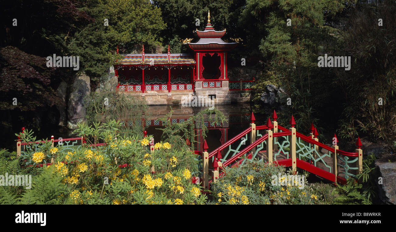 Chine Garten Biddulph Grange Stockfoto