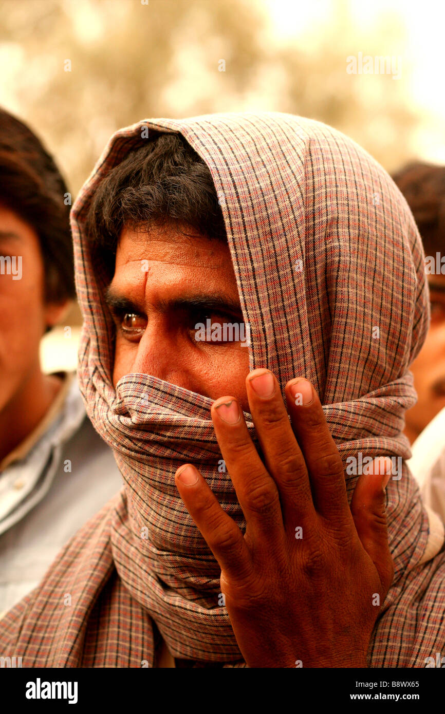 Mann in Dalbandin, Pakistan. Stockfoto