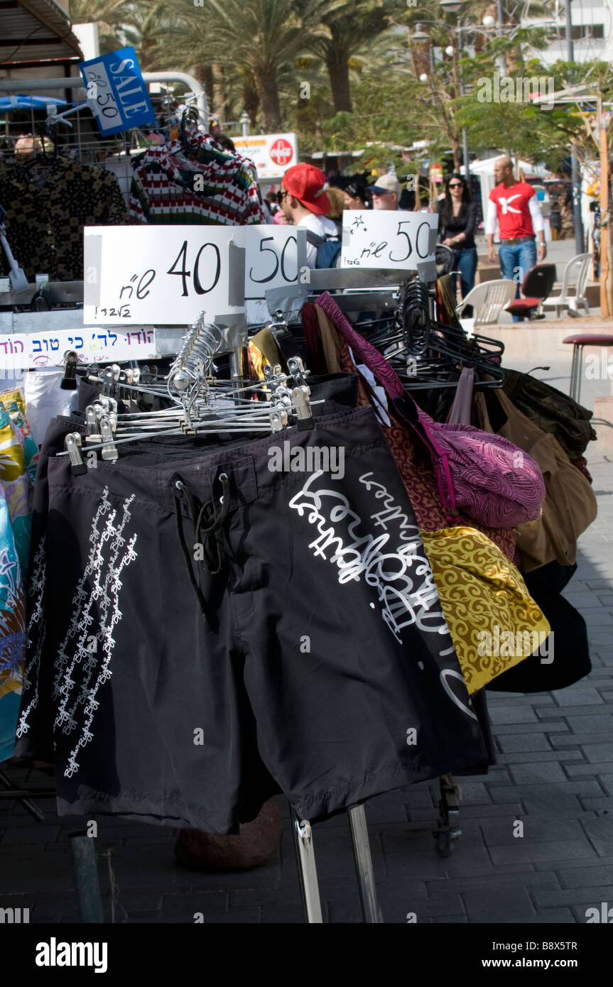 Bunte Promenade Stall, Eilat, Israel Stockfoto