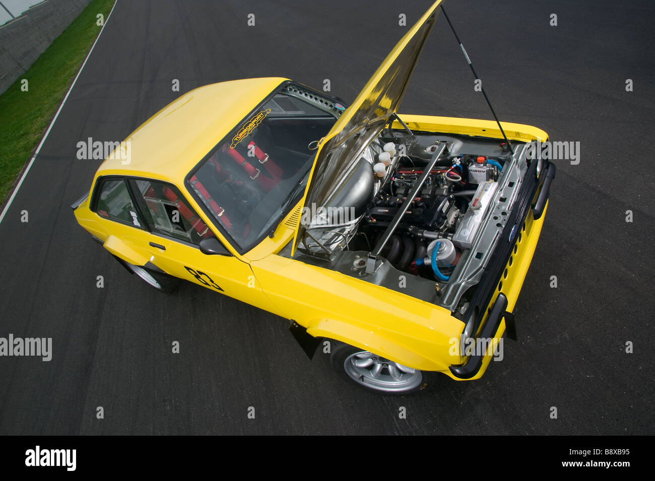 Ford Escort markieren zwei Rennwagen Stockfoto