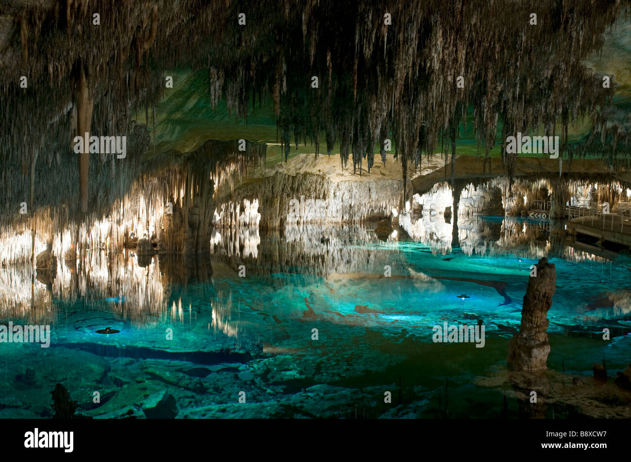 Europa Spanien Balearen Mallorca Porto Christo Cuevas del Drac, Drachenhöhle Stockfoto