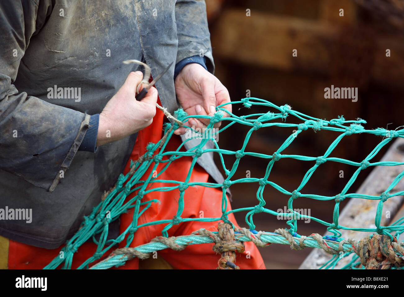 Flicken Von Fischernetzen Stockfotos und -bilder Kaufen - Alamy